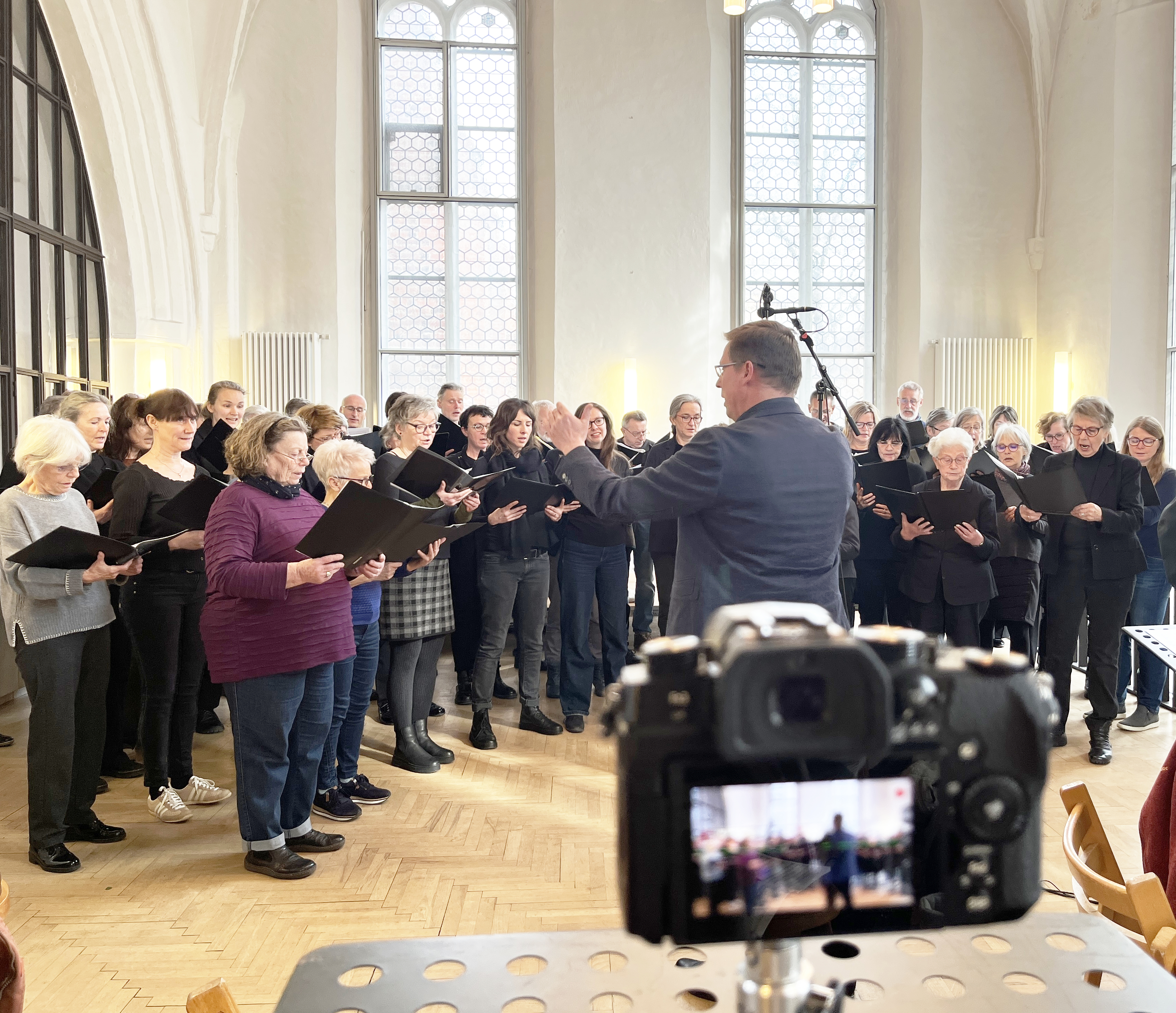 bei der Videoaufnahme